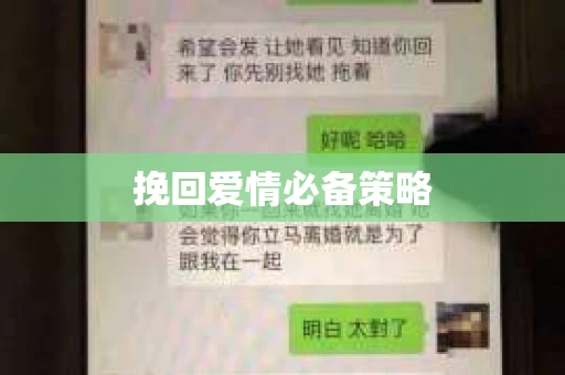 挽回爱情必备策略