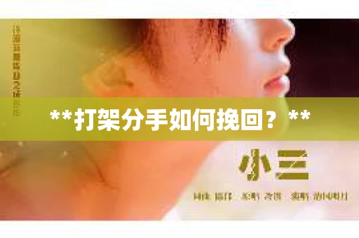 **打架分手如何挽回？**
