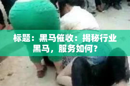 标题：黑马催收：揭秘行业黑马，服务如何？