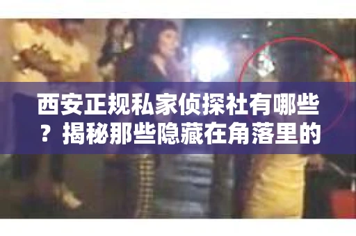 西安正规私家侦探社有哪些？揭秘那些隐藏在角落里的神秘力量