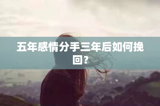 五年感情分手三年后如何挽回？