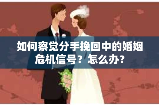 如何察觉分手挽回中的婚姻危机信号？怎么办？