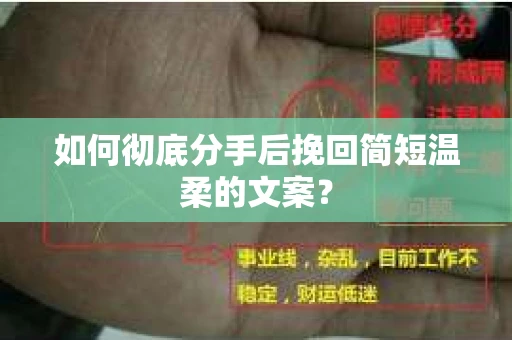 如何彻底分手后挽回简短温柔的文案？