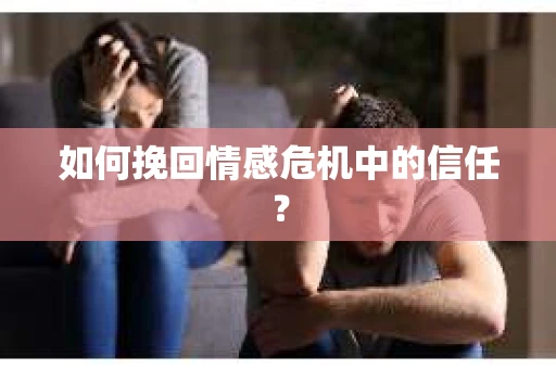 如何挽回情感危机中的信任？