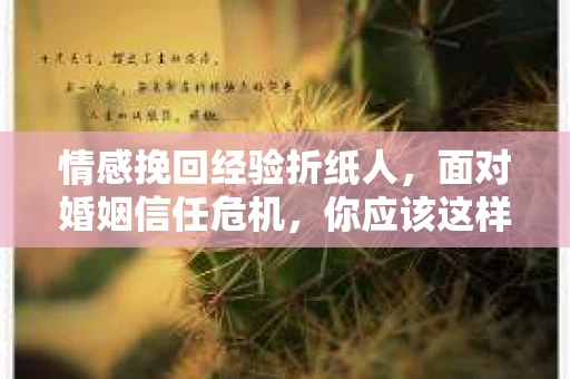 情感挽回经验折纸人，面对婚姻信任危机，你应该这样做
