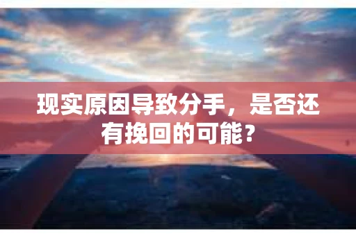 现实原因导致分手，是否还有挽回的可能？
