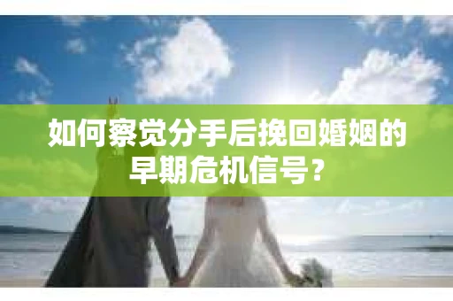 如何察觉分手后挽回婚姻的早期危机信号？