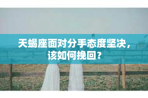 天蝎座面对分手态度坚决，该如何挽回？